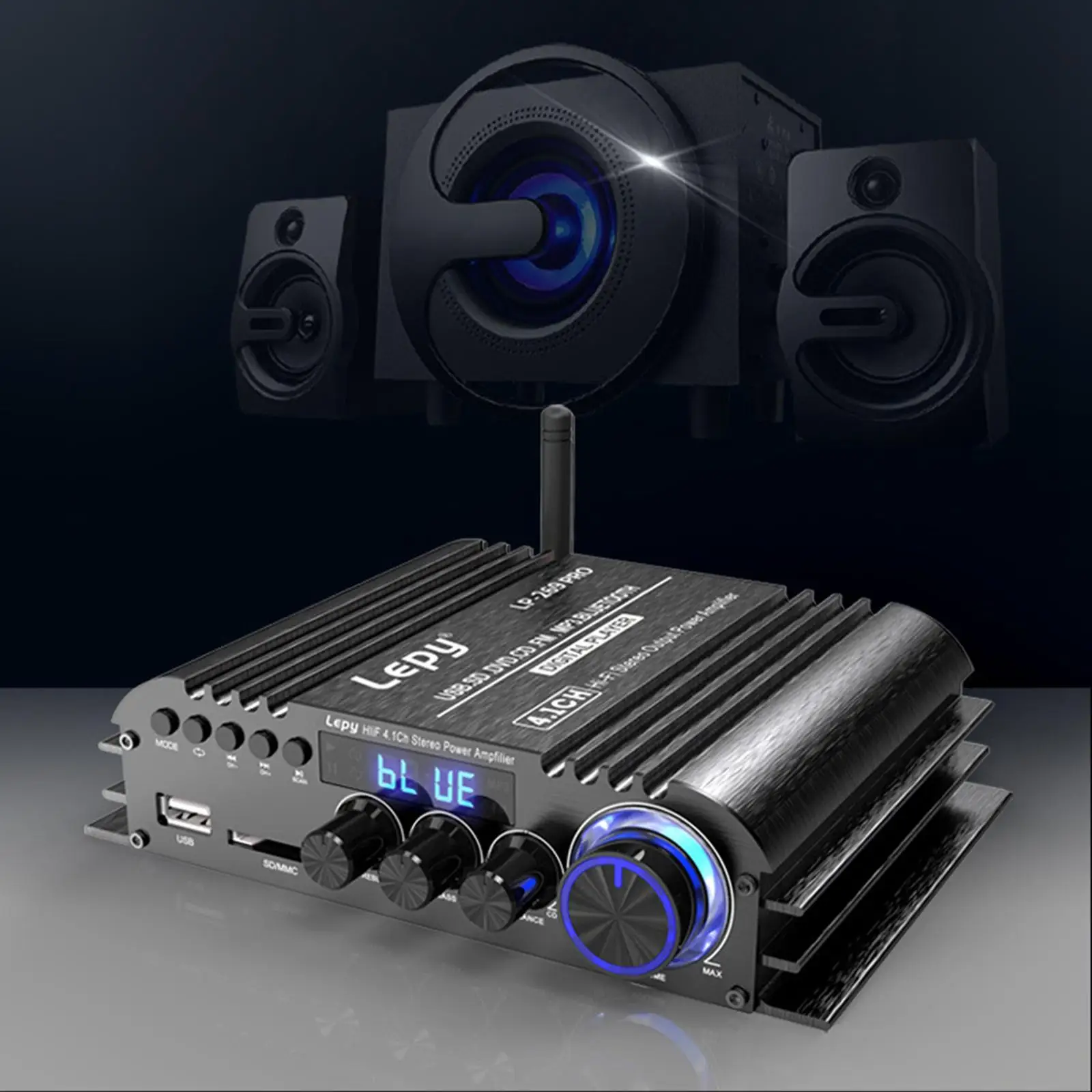 Стерео усилитель 4,1 CH/USB с американским адаптером питания входной порт RCA/USB/коаксиальное цифровое декодирование для телефона
Стерео усилитель 4,1 CH/USB с американским адаптером питания входной порт RCA/USB/коаксиальное цифровое декодирование для телефона