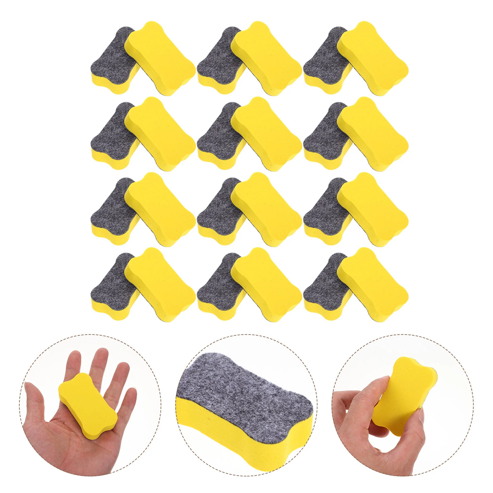 24Pcs School Whiteboard Erasers Lightweight White Board Erasers Kids Dry Erase Erasers
24Pcs School Whiteboard Erasers Lightweight White Board Erasers Kids Dry Erase Erasers
