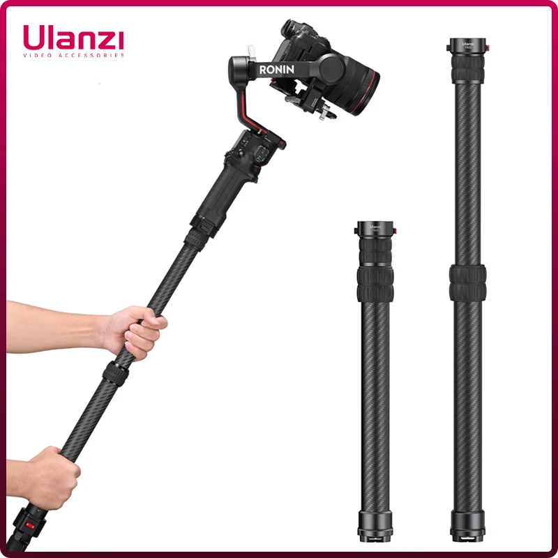 

Ulanzi TB20 Claw Quick Release Extension Monopod Pole For DJI RS 3/RS 3 Pro/RS 3 Mini/RS 2 Max Load 4KG 36.8-61.5cm Extension