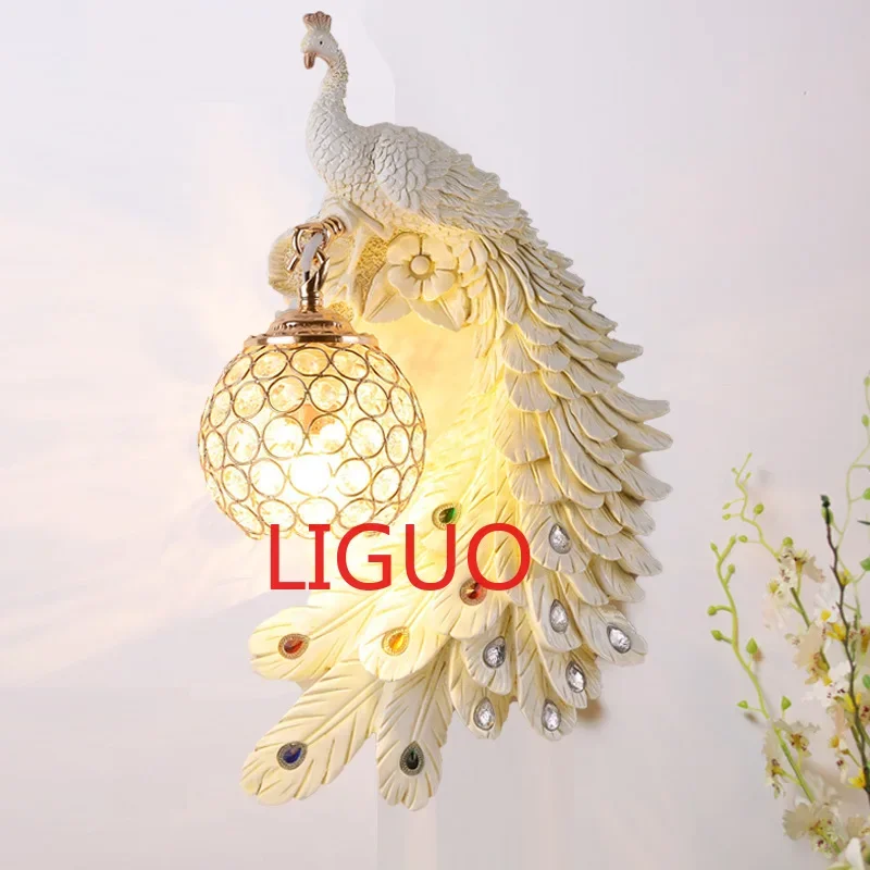 SANDYHA Peacock Bird Wall Lamp Color Resin Bracket Lighting Stairs Living Room Bedroom Bed Home Decorate Indoor Sconce Luminaire
SANDYHA Peacock Bird Wall Lamp Color Resin Bracket Lighting Stairs Living Room Bedroom Bed Home Decorate Indoor Sconce Luminaire