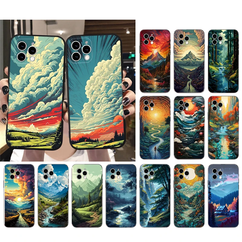 Landscape Forest Cloud Phone Case For iphone 15 14 Pro Max 13 12 11 Pro Max XSMax XR 12 13 mini 14 Plus Shell
Landscape Forest Cloud Phone Case For iphone 15 14 Pro Max 13 12 11 Pro Max XSMax XR 12 13 mini 14 Plus Shell