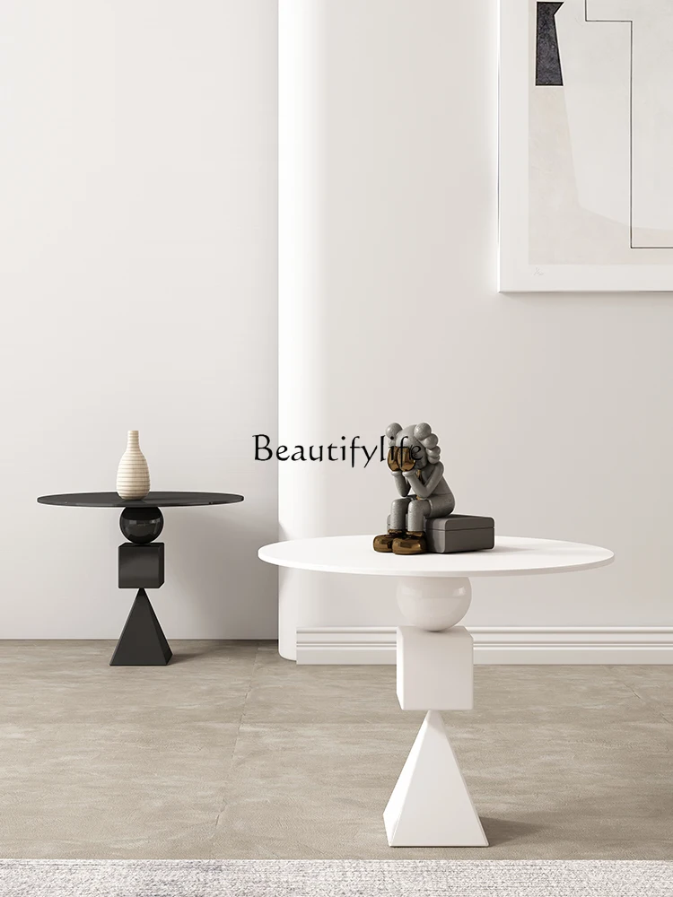 Nordic Small Apartment Retro Sofa round Side Table Bedroom Bedside Table Balcony Shaped Small Coffee Table
Nordic Small Apartment Retro Sofa round Side Table Bedroom Bedside Table Balcony Shaped Small Coffee Table