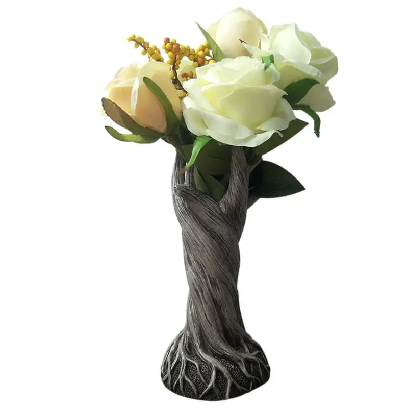Tree Trunk Shape Flower Vase Portable Resin Floral Holder Reusable Space Saving Flower Storage Pot For Home Tabletop Decor
Tree Trunk Shape Flower Vase Portable Resin Floral Holder Reusable Space Saving Flower Storage Pot For Home Tabletop Decor