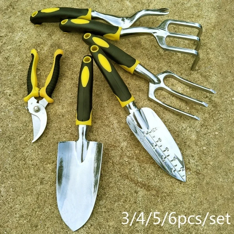 3/5Pcs Garden Tool Set Garden Shovel Transplant Trowel Hand Rake Weed Puller Garden Fork Pruning Shear for Planting Weeding 3/5Pcs Garden Tool Set Garden Shovel Transplant Trowel Hand Rake Weed Puller Garden Fork Pruning Shear for Planting Weeding