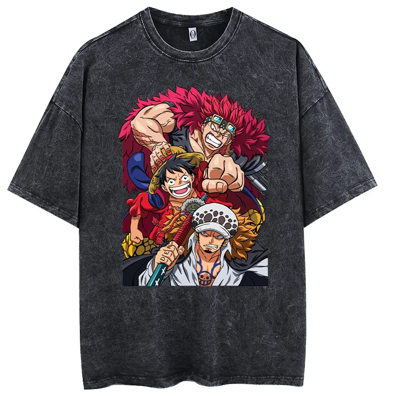 Youth men ONE PIECE Faded Vintage T Shirts Anime Character Print Cosplay Mineral Wash Shirt Luffy Graphic Hipster oversize Shirt
Youth men ONE PIECE Faded Vintage T Shirts Anime Character Print Cosplay Mineral Wash Shirt Luffy Graphic Hipster oversize Shirt