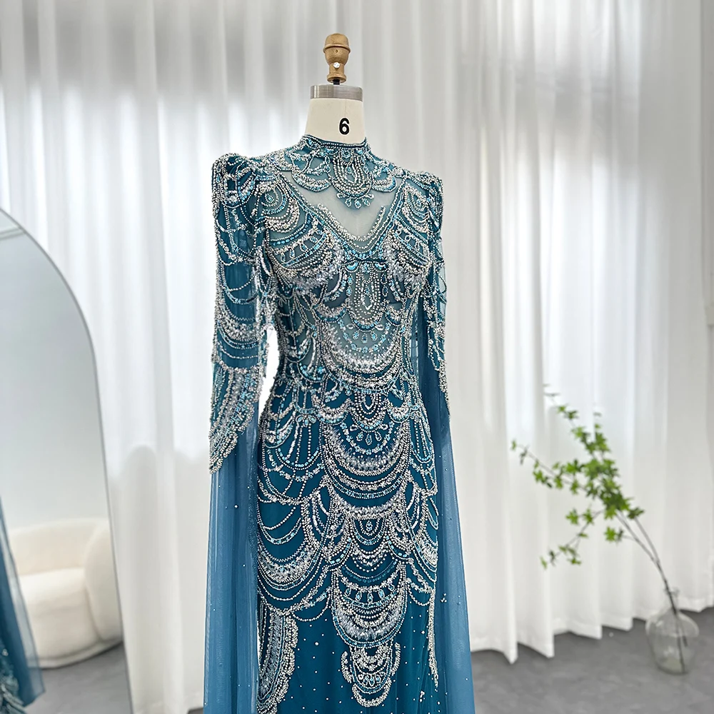 Green Luxury Dubai Mermaid Evening Dresses with Cape Sleeves Arabic Muslim Women Wedding Party Gowns Plus Size 9 Mallzona S5fd07b4f86ad4d13bbb83f583fa5519f3 Green Luxury Dubai Mermaid Evening Dresses with Cape Sleeves Arabic Muslim Women Wedding Party Gowns Plus Size Mallzona