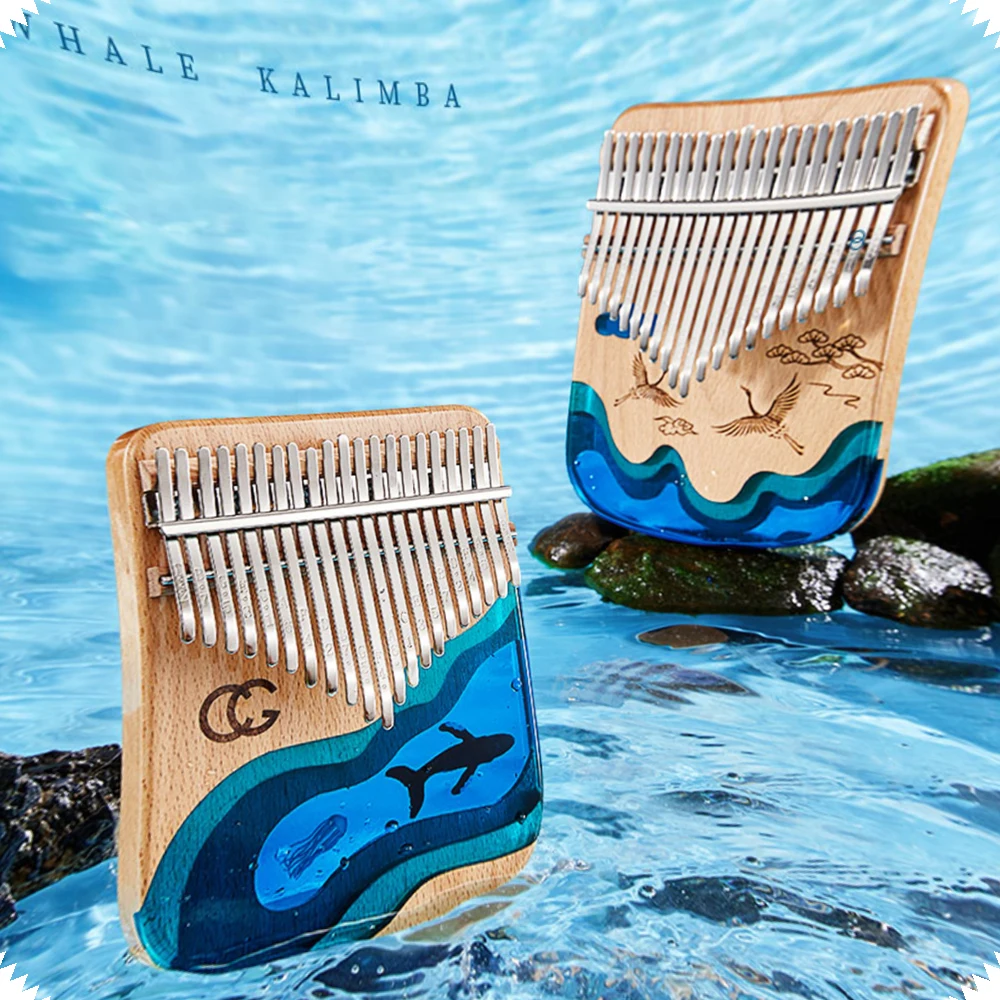Kalimba 17/21 Tones Thumb Finger Piano Calimba Solid Wood Ocean Whale Musical Instrument With Accessories Gifts For Beginner
Kalimba 17/21 Tones Thumb Finger Piano Calimba Solid Wood Ocean Whale Musical Instrument With Accessories Gifts For Beginner