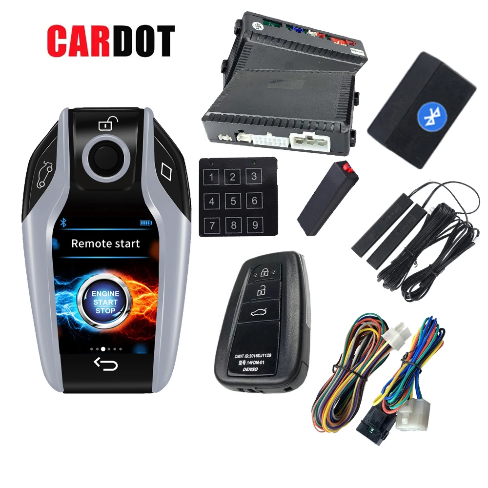 CARDOT Remote Start Stop Engine PKE Passive Keyless Entry Auto Lock Unlock Car Alarms
CARDOT Remote Start Stop Engine PKE Passive Keyless Entry Auto Lock Unlock Car Alarms