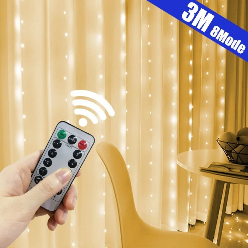 3/4/6M LED Fairy Curtain Garland USB String Lights Room Home Window Decor with Remote 2024 Christmas Wedding Holiday Decoration
3/4/6M LED Fairy Curtain Garland USB String Lights Room Home Window Decor with Remote 2024 Christmas Wedding Holiday Decoration