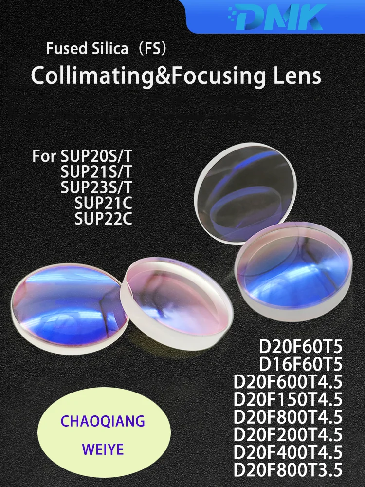 CHAOQIANG WEIYE D16 D20 Collimating&Focusing Windows Planoconvex lens For SUP Fiber Laser Welding Cleaning Head
CHAOQIANG WEIYE D16 D20 Collimating&Focusing Windows Planoconvex lens For SUP Fiber Laser Welding Cleaning Head