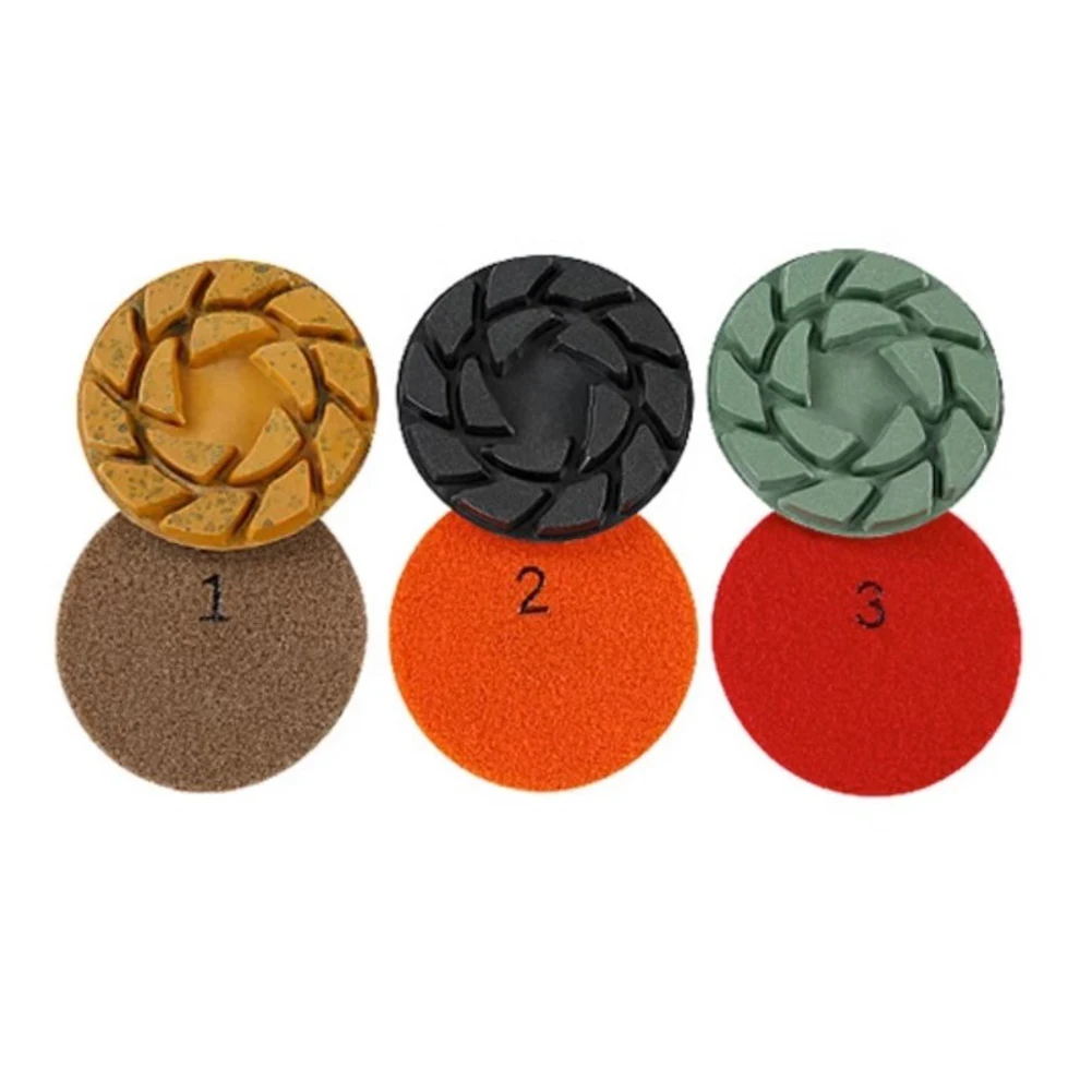 4 Inch 100mm Dry/wet Diamond 3 Step Polishing Pads For Granite Polishing Tool Electric Tool Grinding Tool Accessories
4 Inch 100mm Dry/wet Diamond 3 Step Polishing Pads For Granite Polishing Tool Electric Tool Grinding Tool Accessories