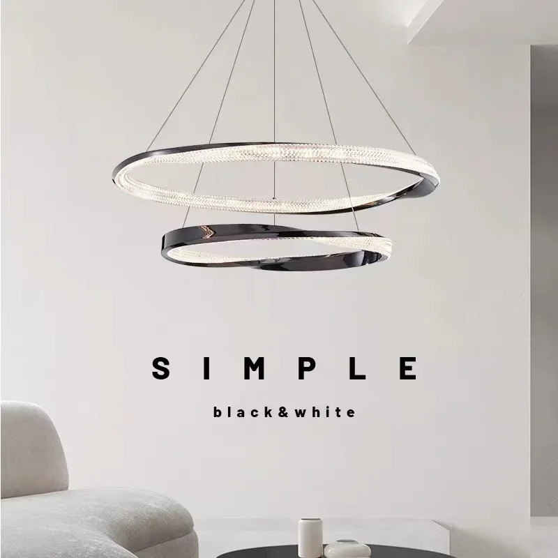 Italian minimalist luxury living room pendant light main lamp postmodern minimalist crystal ring LED household dining room
Italian minimalist luxury living room pendant light main lamp postmodern minimalist crystal ring LED household dining room