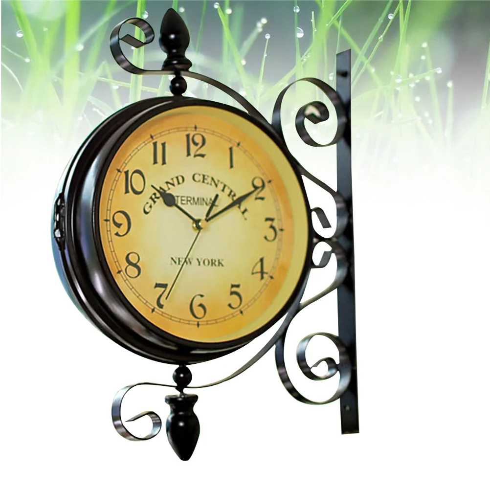 Retro Hanging Clock Vintage Silent Wall Clock Wall Hanging Clock Double Sided Clock Vintage Station Wall Clock Art Clock
Retro Hanging Clock Vintage Silent Wall Clock Wall Hanging Clock Double Sided Clock Vintage Station Wall Clock Art Clock