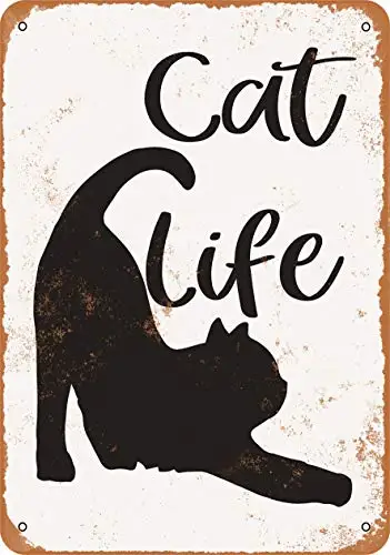 Metal Sign - Cat Life - Vintage Look Wall Decor for Cafe Bar Pub Home Beer Decoration Crafts
Metal Sign - Cat Life - Vintage Look Wall Decor for Cafe Bar Pub Home Beer Decoration Crafts