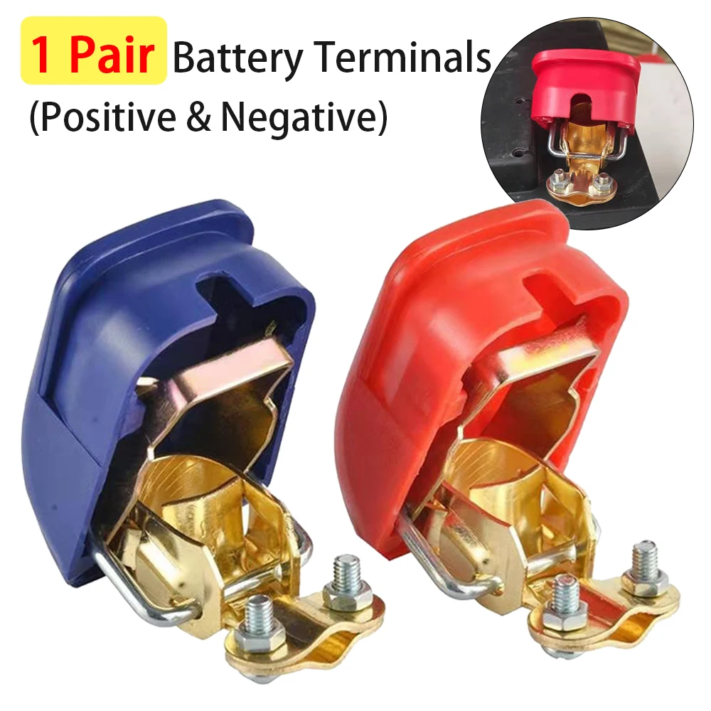 

1 Pair Positive & Negative Electrode Quick Release Battery Terminals Clamp Lift Off Connector For Car Boat Moto Car Accessories