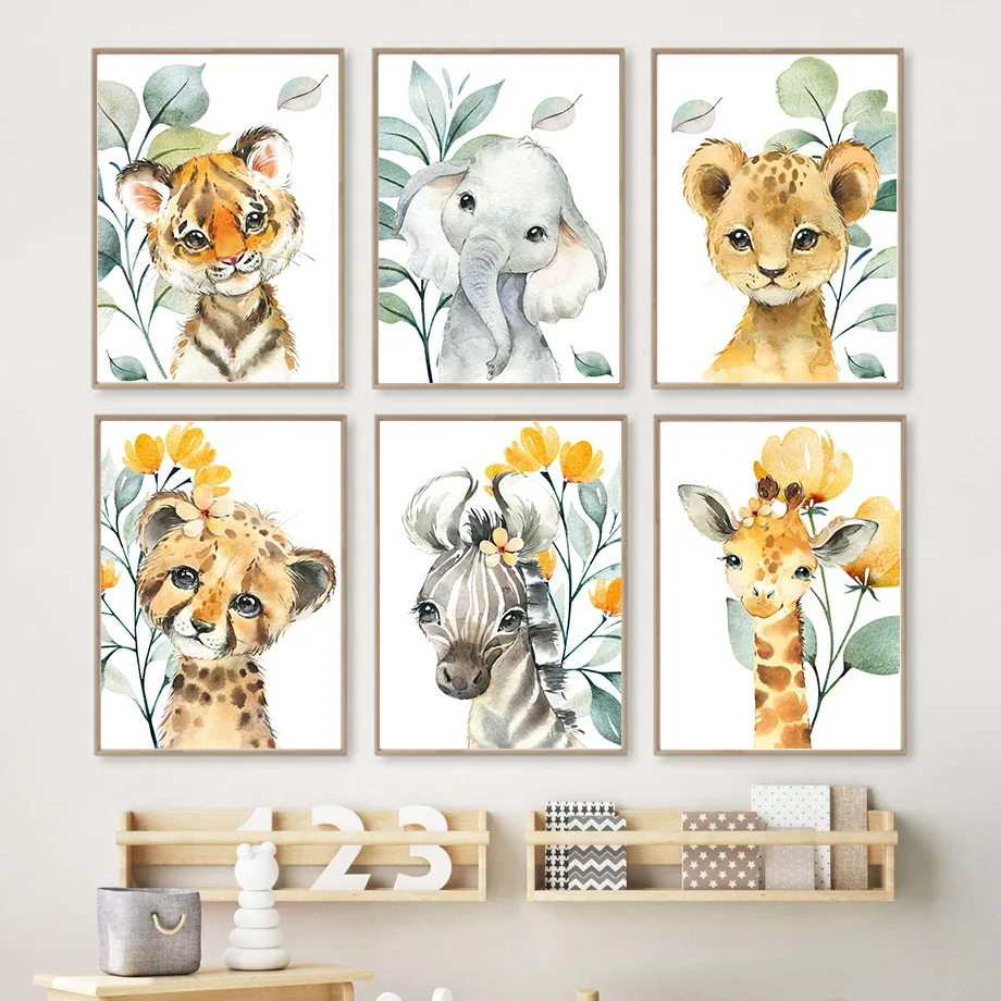 Leopard Lion Zebra Elephant Deer Tiger Flower Wall Art Canvas Painting Nordic Posters Prints Boho Pictures Baby Kids Room Decor
Leopard Lion Zebra Elephant Deer Tiger Flower Wall Art Canvas Painting Nordic Posters Prints Boho Pictures Baby Kids Room Decor
