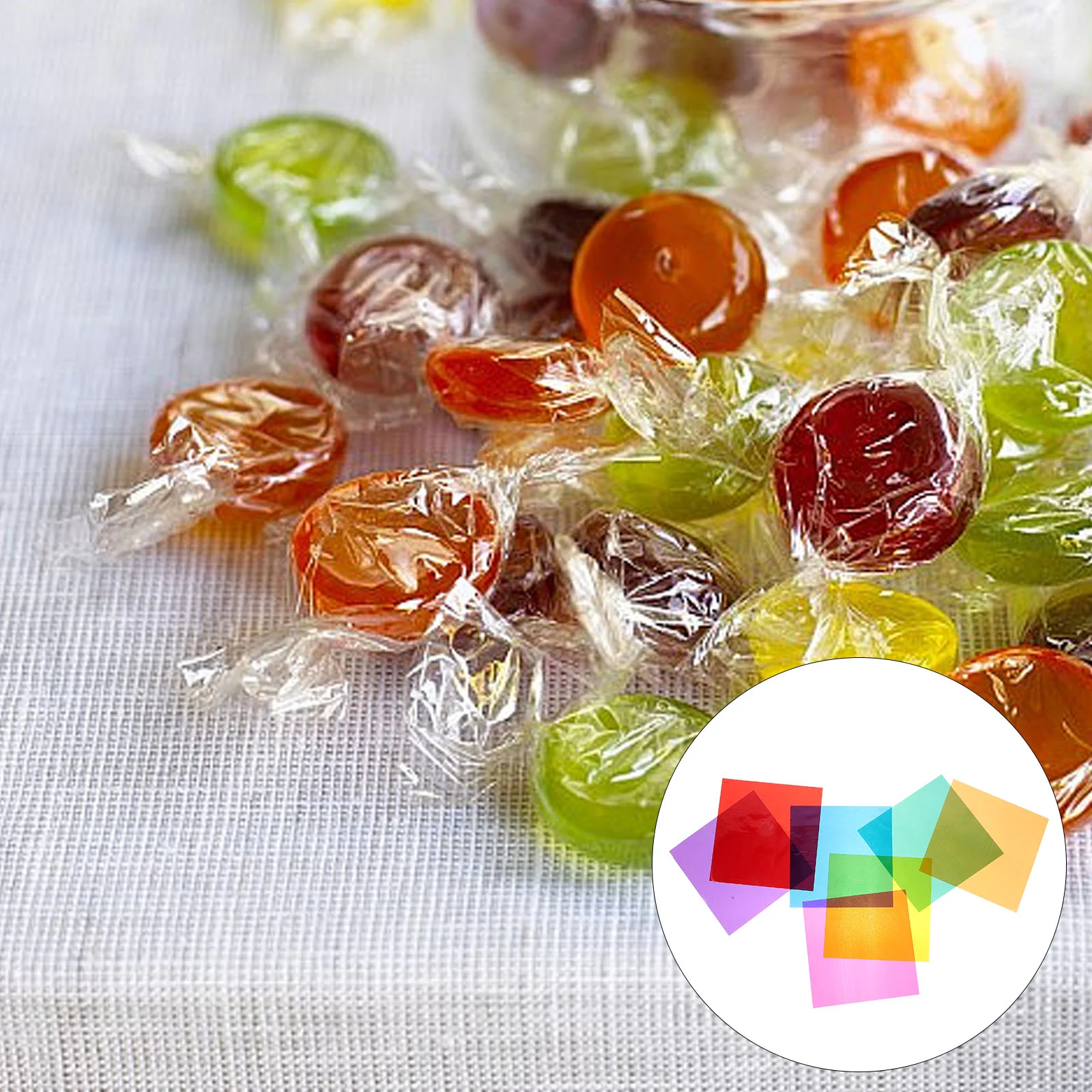 84 Sheets of Colored Cellophane Paper Sheets Multi-Colored Cellophane Sheets Candy Wrapping Sheets
84 Sheets of Colored Cellophane Paper Sheets Multi-Colored Cellophane Sheets Candy Wrapping Sheets