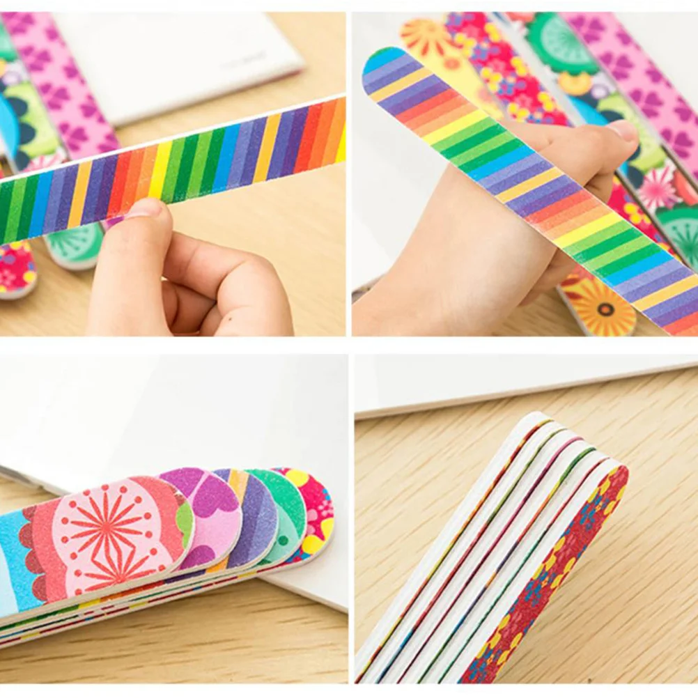 

Nail Buffer Nail File Buffer Double-sided Colorful Files Manicure Tools Sanding Baby