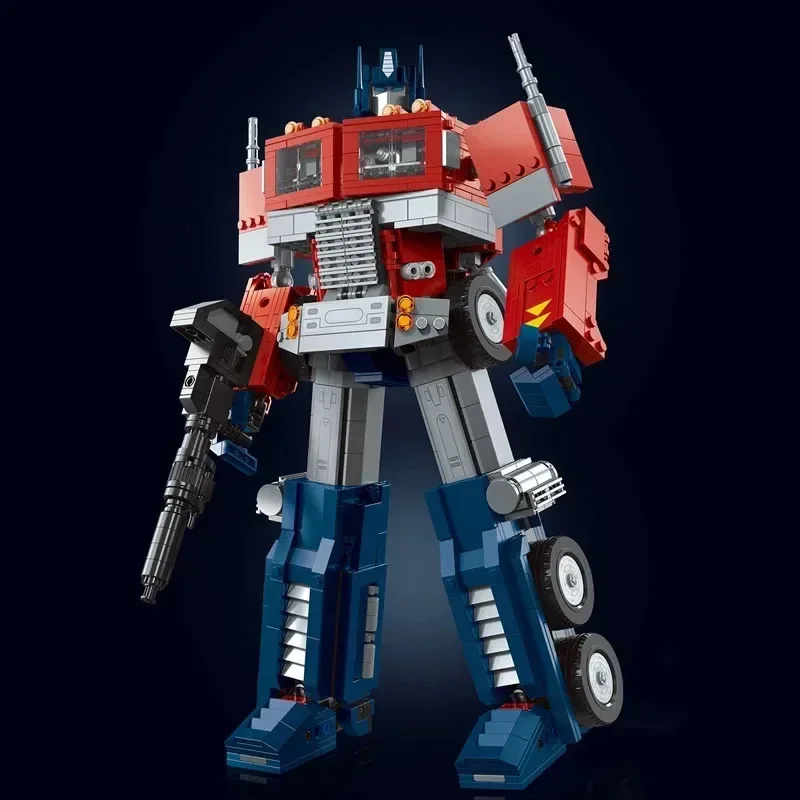 

Конструктор Optimus Prime из 1508 блоков, игрушечный грузовик, робот-трансформер, подарок на Рождество и день рождения, совместим с 10302 77035