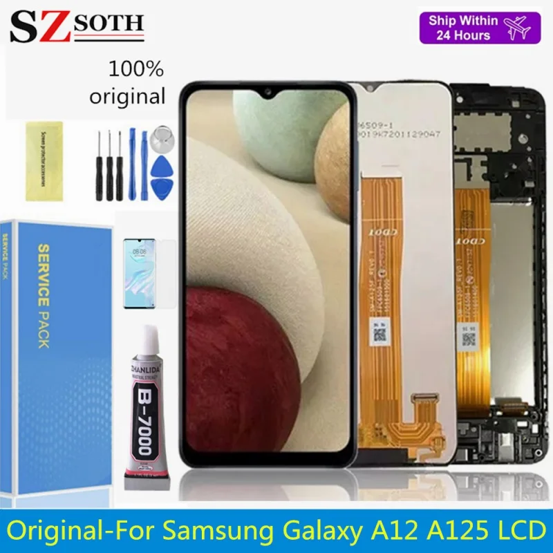 For Samsung Galaxy A12 A125 LCD Display Touch Screen Digitizer Assembly Replace For Samsung A125F/DS A125F A125M A125F/DSN
For Samsung Galaxy A12 A125 LCD Display Touch Screen Digitizer Assembly Replace For Samsung A125F/DS A125F A125M A125F/DSN