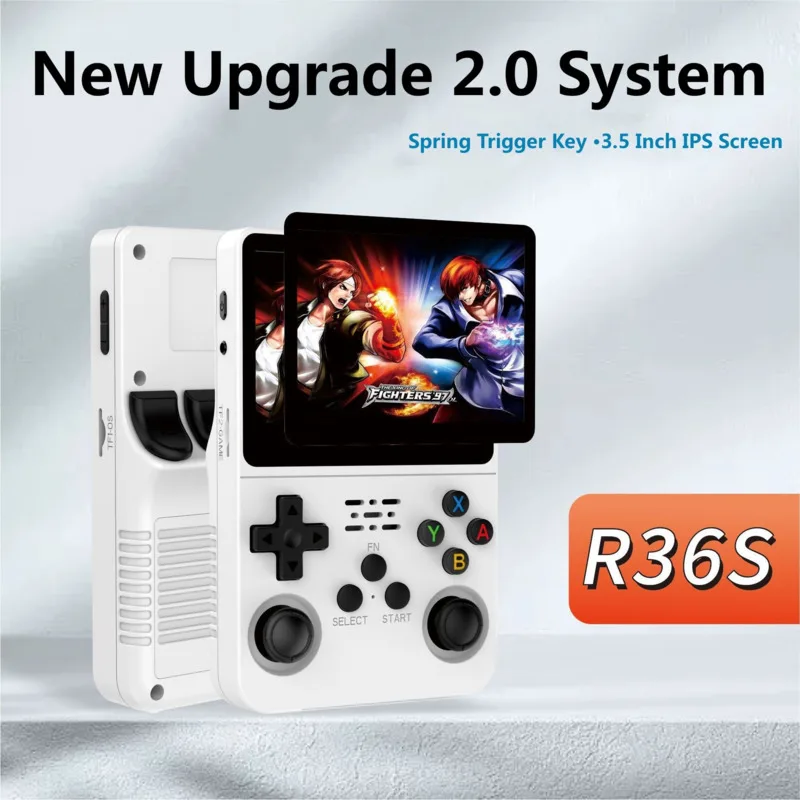 New R36S Portable Retro Handheld Video Game Console Arcade Game Nostalgic 3D Dual System 3.5 Inch IPS Screen Mini Game Emulator
New R36S Portable Retro Handheld Video Game Console Arcade Game Nostalgic 3D Dual System 3.5 Inch IPS Screen Mini Game Emulator