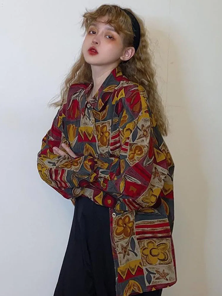 Deeptown Vintage Blouse Women Retro Oversize Harajuku Long Sleeve 90s Aesthetic Shirts Fashion Streetwear Korean Style Autumn
Deeptown Vintage Blouse Women Retro Oversize Harajuku Long Sleeve 90s Aesthetic Shirts Fashion Streetwear Korean Style Autumn