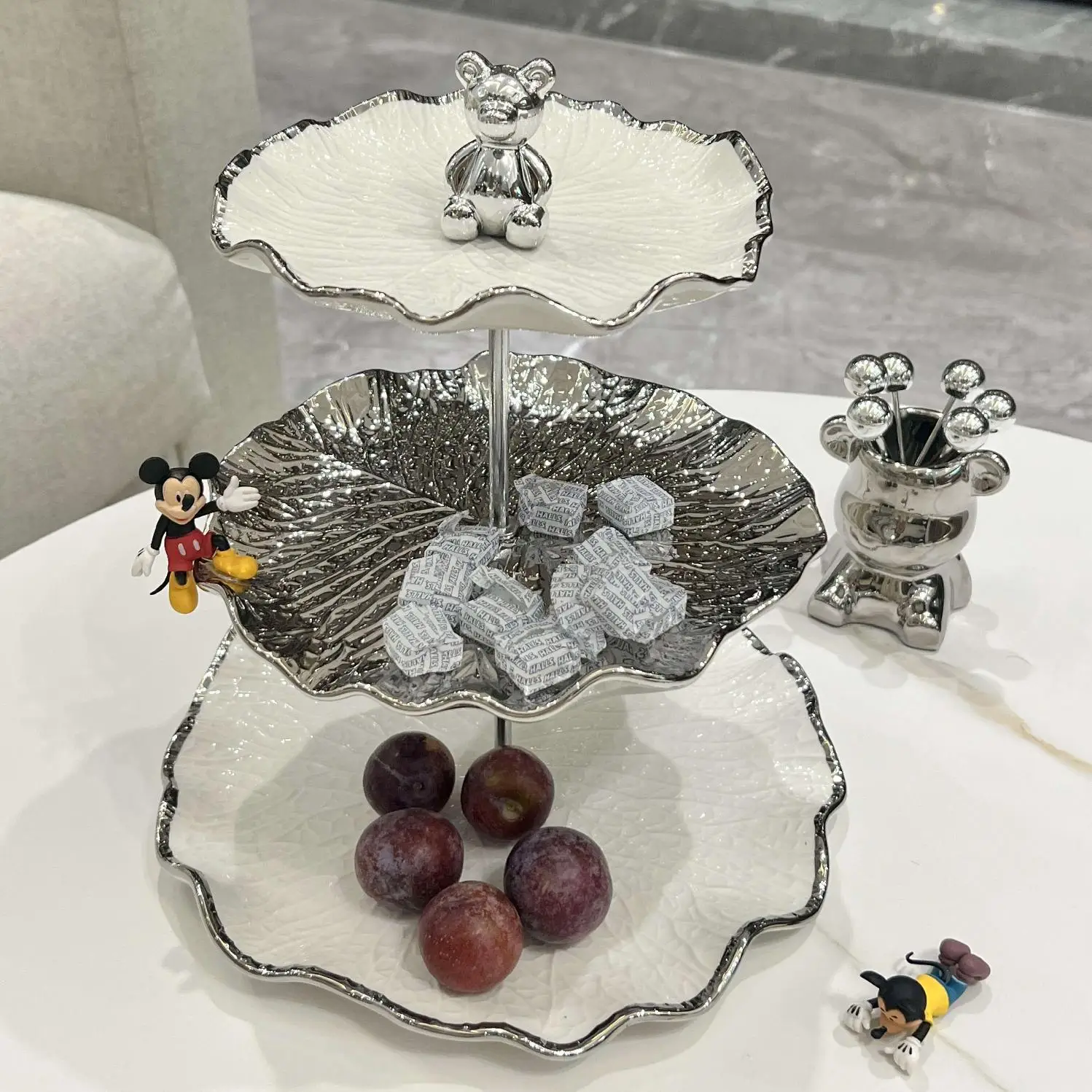 Light Luxury Fruit Plate Home Living Room and Tea Table Decoration Candy Plate Display Snack Dish Multi-Layer NewFruitPlateFront
Light Luxury Fruit Plate Home Living Room and Tea Table Decoration Candy Plate Display Snack Dish Multi-Layer NewFruitPlateFront