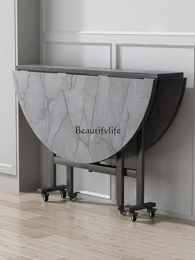 Folding Dining Table Household Small Apartment round Table Light Luxury Modern Installation-Free
Folding Dining Table Household Small Apartment round Table Light Luxury Modern Installation-Free