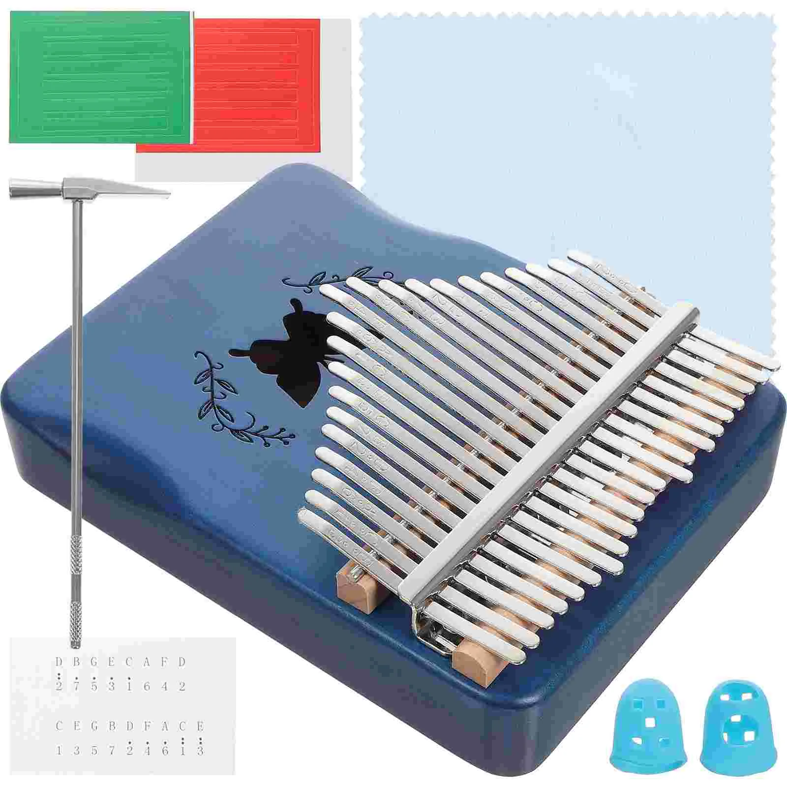 

Key Kalimba Portable Thumb Piano Mahogany Wooden Mbira Musical Instrumentos Musicales Keys Instruments Calimba Machine