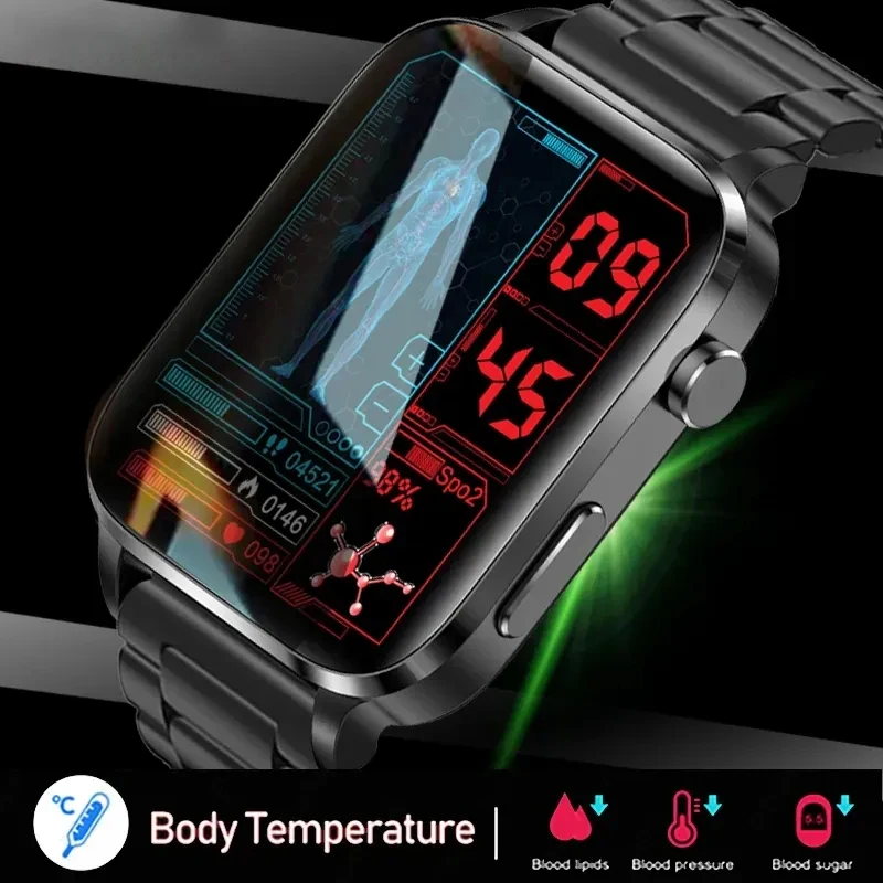 2023 New Thermometer Smart Watch Men Sangao Laser Treat Health Heart Rate Blood Pressure Sport Smartwatch Sleep Monitoring+Gift 
2023 New Thermometer Smart Watch Men Sangao Laser Treat Health Heart Rate Blood Pressure Sport Smartwatch Sleep Monitoring+Gift
