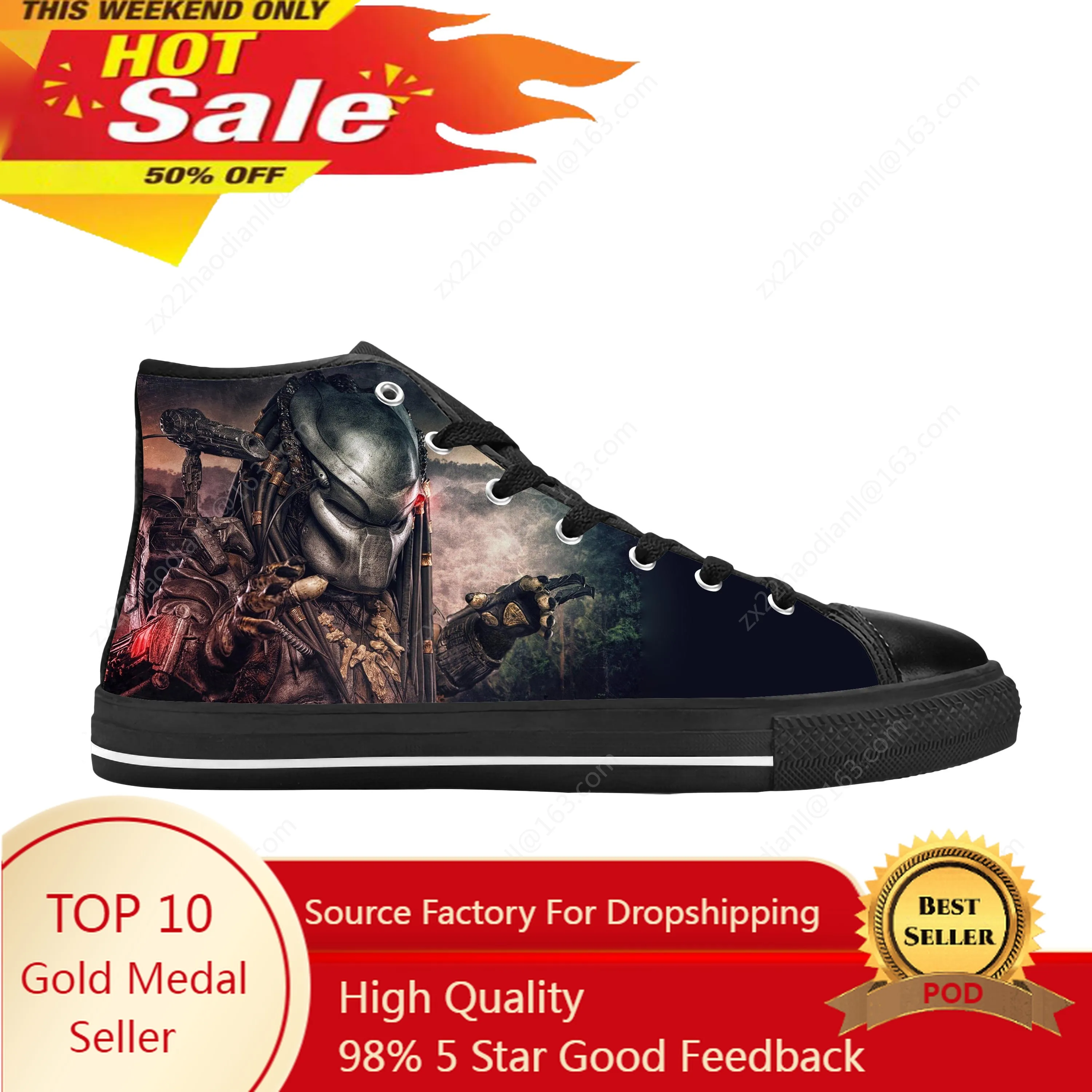 The Predator Alien Movie Horror Scary Predators Casual Cloth Shoes High Top Comfortable Breathable 3D Print Men Women Sneakers
The Predator Alien Movie Horror Scary Predators Casual Cloth Shoes High Top Comfortable Breathable 3D Print Men Women Sneakers