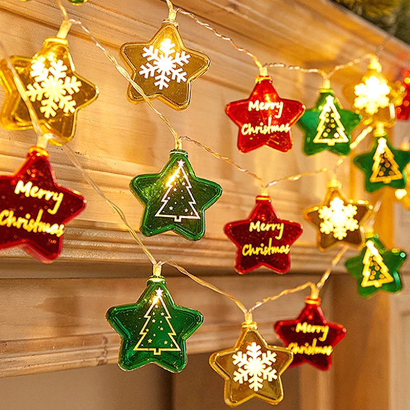 Christmas Decoration Light LED String Lights Santa Claus Snowflake Xmas Tree Lighting Strings Christmas Ornament for Home Garden
Christmas Decoration Light LED String Lights Santa Claus Snowflake Xmas Tree Lighting Strings Christmas Ornament for Home Garden