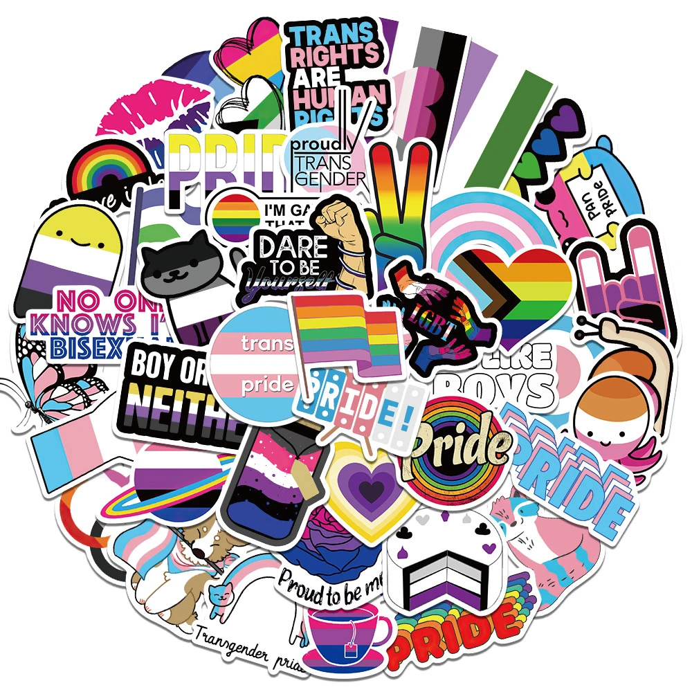 10/30/52pcs Nonbinary Pansexual Transgender Bisexual Asexual Pride Stickers LGBT DIY Skateboard Phone Motorcycle Cool Sticker
10/30/52pcs Nonbinary Pansexual Transgender Bisexual Asexual Pride Stickers LGBT DIY Skateboard Phone Motorcycle Cool Sticker