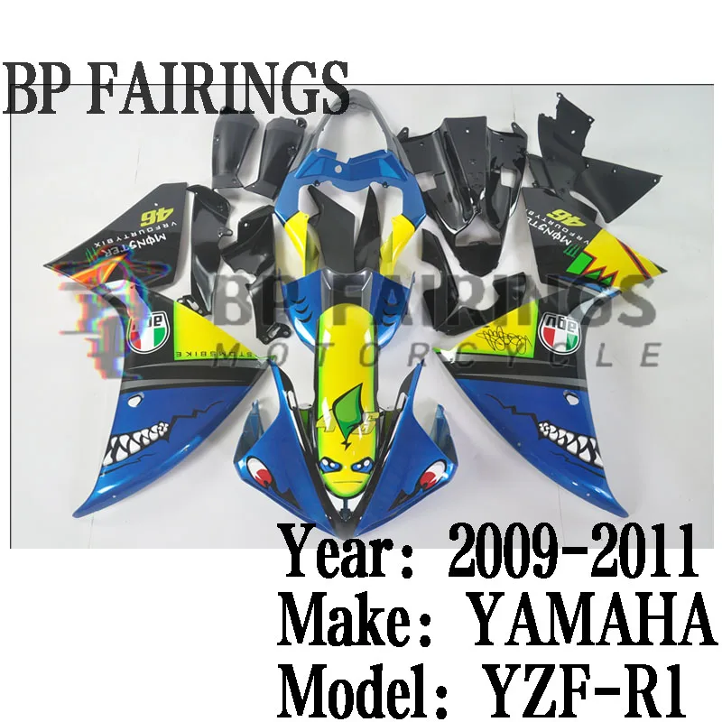 NEW ABS Motorcycle full Fairing Kit fit For YZF R1 YFZ-R1 2009 2010 2011Bodywork Fairings kits set Shark
NEW ABS Motorcycle full Fairing Kit fit For YZF R1 YFZ-R1 2009 2010 2011Bodywork Fairings kits set Shark