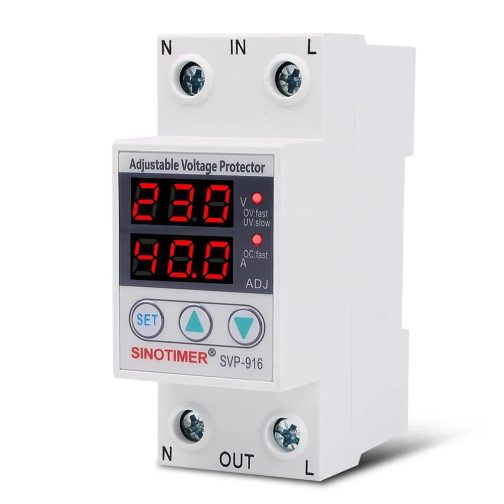 SVP 916 Surge Protection with Voltage and Current Display for Over voltage Under voltage and Over current Protection
SVP 916 Surge Protection with Voltage and Current Display for Over voltage Under voltage and Over current Protection