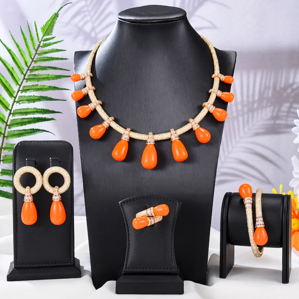 GODKI Famous Brand Luxury African/Indian Jewelry Sets For Women Wedding Party Zircon Crystal Dubai Bridal Jewelry Set Gift
GODKI Famous Brand Luxury African/Indian Jewelry Sets For Women Wedding Party Zircon Crystal Dubai Bridal Jewelry Set Gift