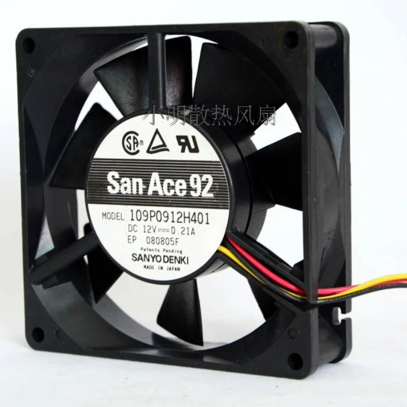Оригинальный вентилятор для процессора Sanyo 109P0912H401, постоянный ток 12 В, 0,21a, 9 см, 9025 дюйма, 3-проводной, с сигнализацией измерения скорости, охлаждающий вентилятор 90x90x25 мм
Оригинальный вентилятор для процессора Sanyo 109P0912H401, постоянный ток 12 В, 0,21a, 9 см, 9025 дюйма, 3-проводной, с сигнализацией измерения скорости, охлаждающий вентилятор 90x90x25 мм