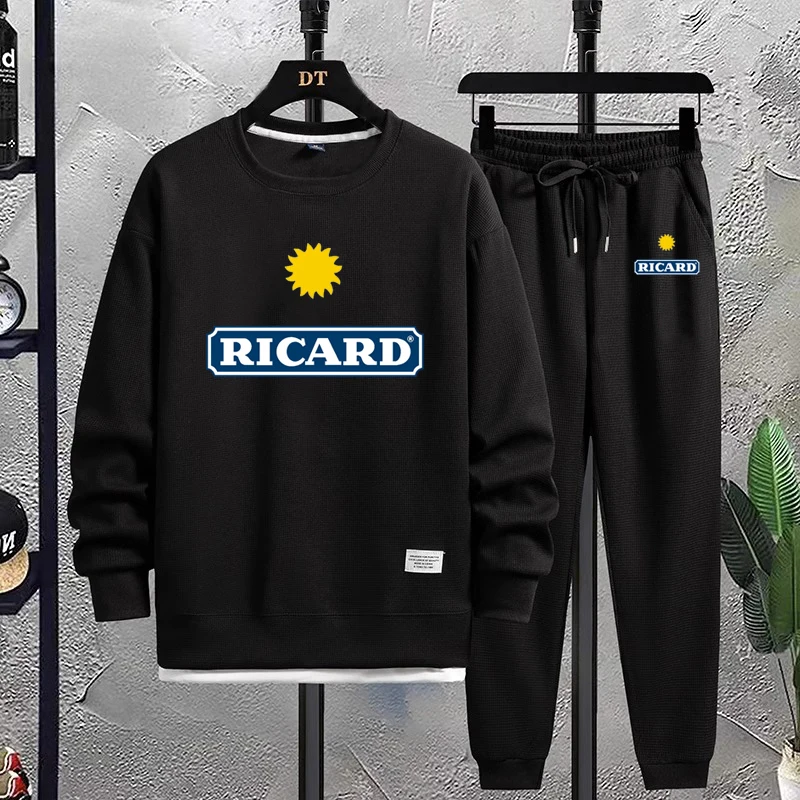2024 Spring New Ricard Print Waffle Long Sleeve Men's Tracksuit Set Casual Jogging Sports Sweatshirt+Pants Suit Men Sportswear
2024 Spring New Ricard Print Waffle Long Sleeve Men's Tracksuit Set Casual Jogging Sports Sweatshirt+Pants Suit Men Sportswear