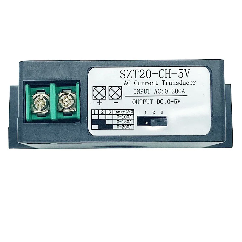 

SZT20-CH-5V передатчик переменного тока, выход, аналоговый датчик тока, изоляция сигнала, холл, переменный ток 0-100/150 a, выходной преобразователь постоянного тока 0-5 В