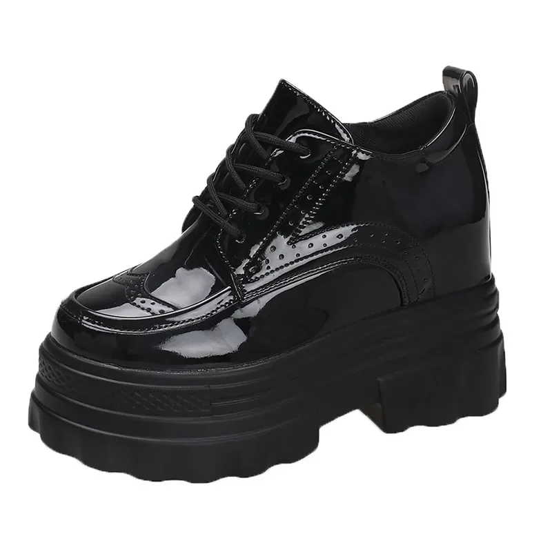 Women Chunky Sneakers Autumn Thick Sole Casual Dad Shoes 10.5CM Wedge Heels High Platform Leather Shoes Zapatos Mujer
Women Chunky Sneakers Autumn Thick Sole Casual Dad Shoes 10.5CM Wedge Heels High Platform Leather Shoes Zapatos Mujer