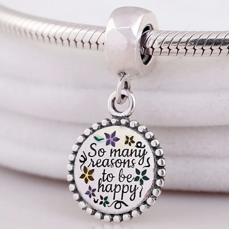 Original So Many Beautiful Reasons to be Happy Pendant Beads Fit 925 Sterling Silver Charm Europe Bracelet Bangle Diy Jewelry
Original So Many Beautiful Reasons to be Happy Pendant Beads Fit 925 Sterling Silver Charm Europe Bracelet Bangle Diy Jewelry