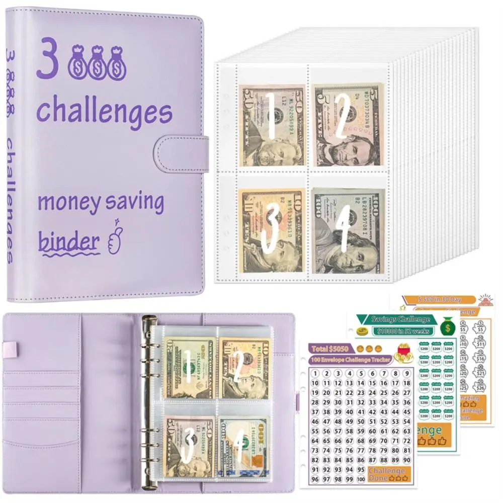 Cash Envelopes 100 Day Challenge Budget Binder Loose-Leaf Binder Easy and Fun Budget Planner Multi Pockets Waterproof
Cash Envelopes 100 Day Challenge Budget Binder Loose-Leaf Binder Easy and Fun Budget Planner Multi Pockets Waterproof