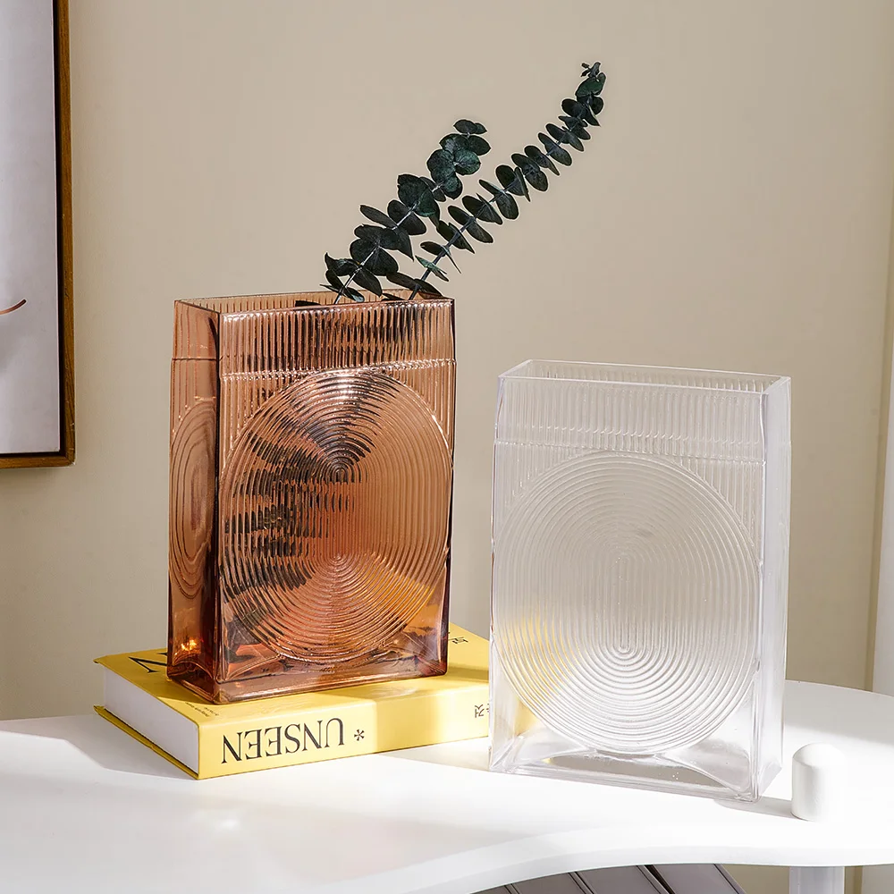 Modern Style Rectangle Striped Hydropnic Vase Home Living Decor Simple Office Tabletop Ornament Glass Flowerpot Desk Accessories
Modern Style Rectangle Striped Hydropnic Vase Home Living Decor Simple Office Tabletop Ornament Glass Flowerpot Desk Accessories