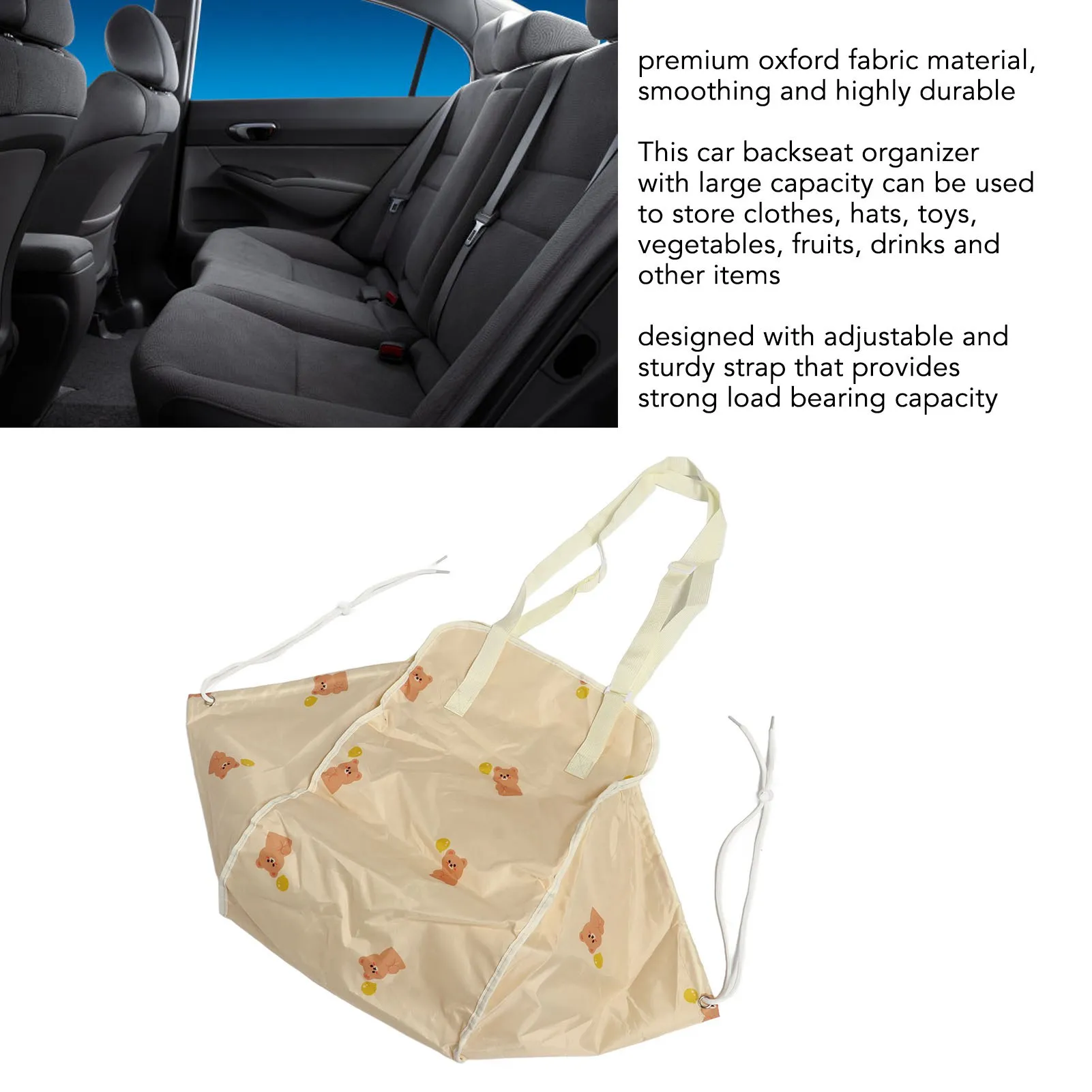 Car Hammock Storage Bag Oxford Fabric 20.5in Long 13in Wide Foldable Car Backseat for Shopping Storage Car Storage Bag
Car Hammock Storage Bag Oxford Fabric 20.5in Long 13in Wide Foldable Car Backseat for Shopping Storage Car Storage Bag