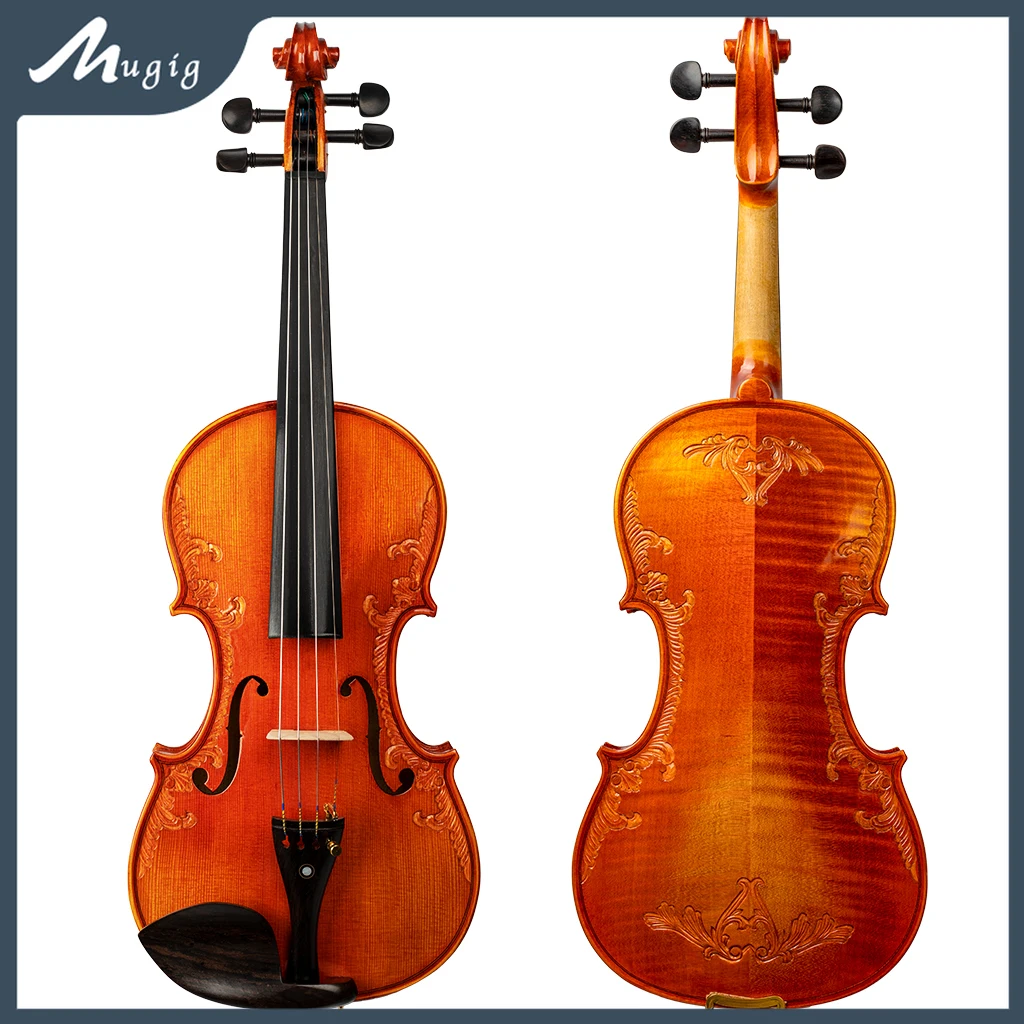 Hand Carved 4/4 3/4 1/2 1/4 1/8 Size Violin Baroque Violino Rich Tone Orchestra Fiddle Excellent Vintage Stradivarius Bow Case
Hand Carved 4/4 3/4 1/2 1/4 1/8 Size Violin Baroque Violino Rich Tone Orchestra Fiddle Excellent Vintage Stradivarius Bow Case
