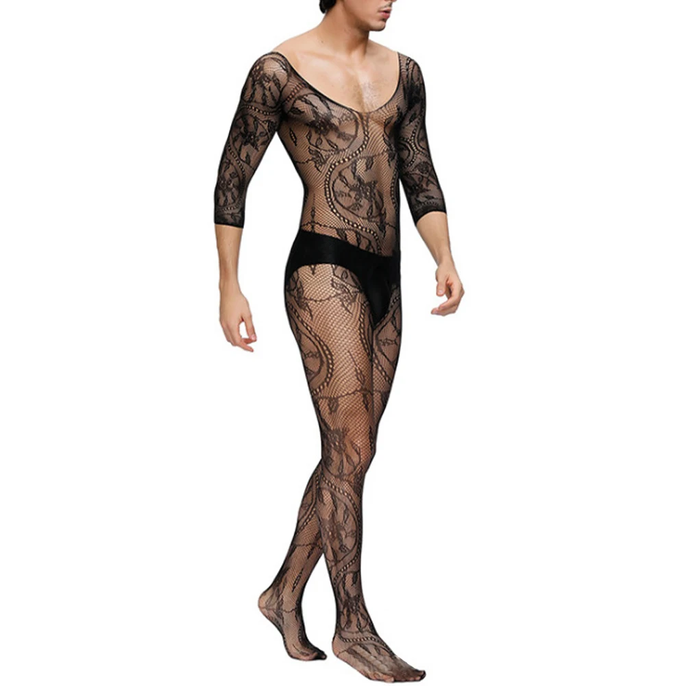 Sexy Men Sissy Jumpsuit Fishnet Transparent Body Stockings Super Elasticity Pantyhose Ultra-thin Open Crotch Erotic Underwear
Sexy Men Sissy Jumpsuit Fishnet Transparent Body Stockings Super Elasticity Pantyhose Ultra-thin Open Crotch Erotic Underwear