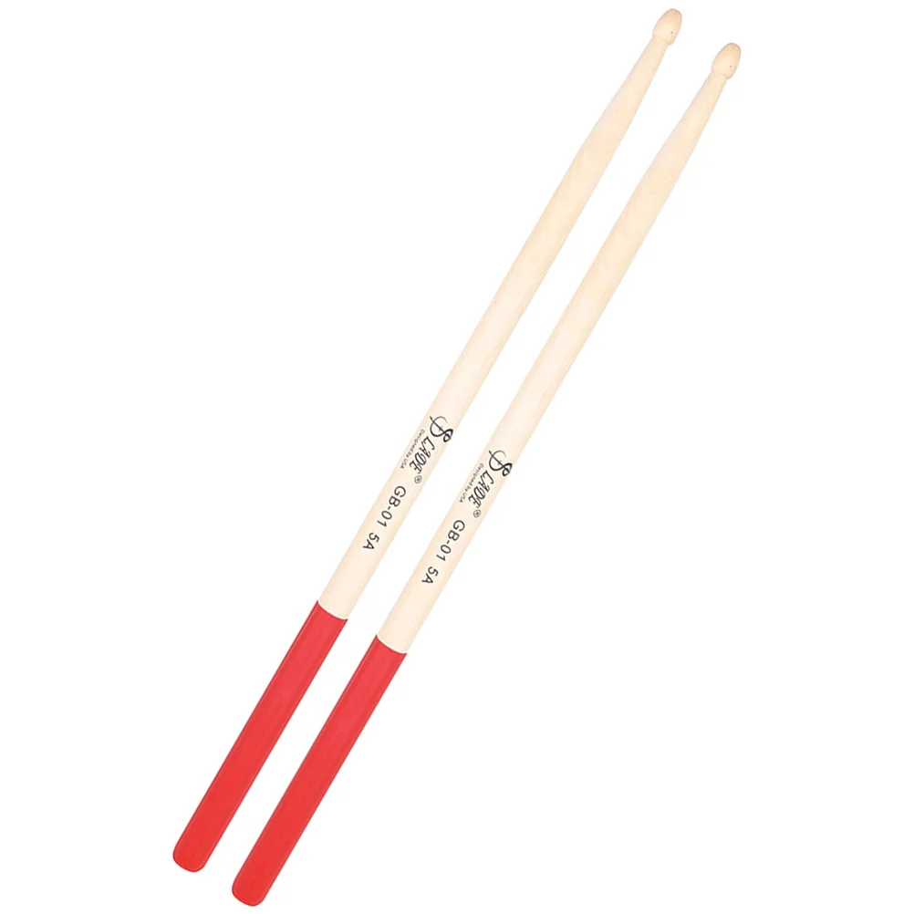 

Musical Instruments Children and Adults Beginners Practice Playing Drum Sticks Non-slip for Percussion Red Drumming Equipment