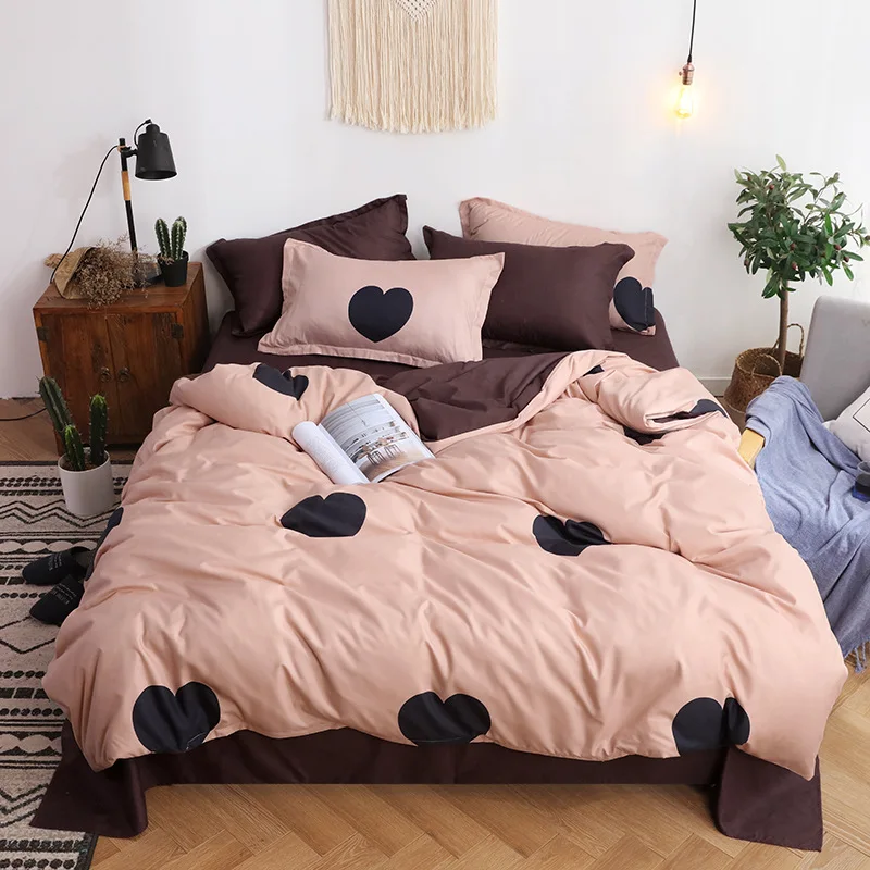 Bedding supplies for girls, pink cotton bed sheets, Quilt cover, pillowcase four piece bed sheet sets
Bedding supplies for girls, pink cotton bed sheets, Quilt cover, pillowcase four piece bed sheet sets