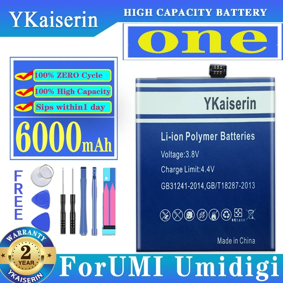 Запасной аккумулятор ykaisсеребрин, новый Аккумулятор 6000 мАч для UMI Umidigi One, батарея для сотового телефона
Запасной аккумулятор ykaisсеребрин, новый Аккумулятор 6000 мАч для UMI Umidigi One, батарея для сотового телефона