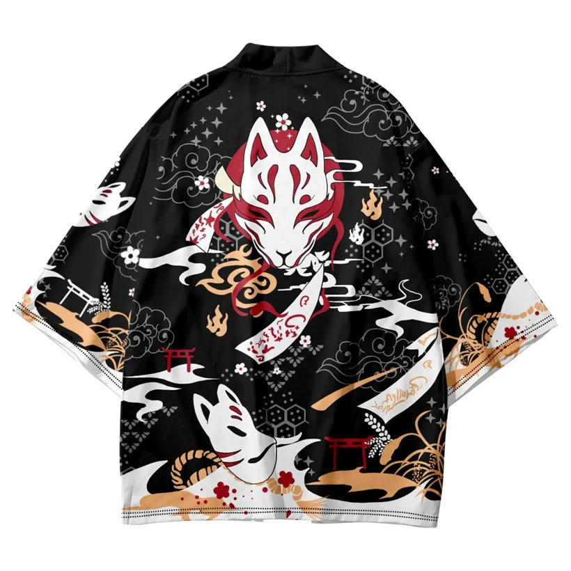 2022 Japanese Fox Samurai Print White Kimono Streetwear Cardigan Beach Yukata Men Women Cosplay Haori Harajuku Asian Clothing
2022 Japanese Fox Samurai Print White Kimono Streetwear Cardigan Beach Yukata Men Women Cosplay Haori Harajuku Asian Clothing